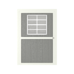 4\' Wood Door w/24x27 Grid/Screen/Slide